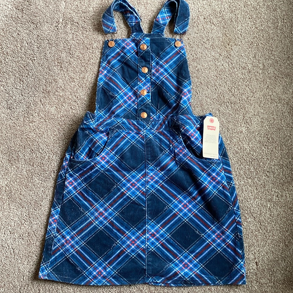 NWT Girl’s Levi’s Corduroy Overall Jumper. XL